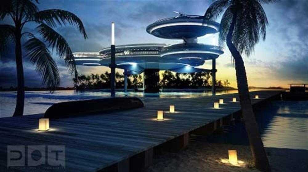 Nội thất khách sạn dưới nước